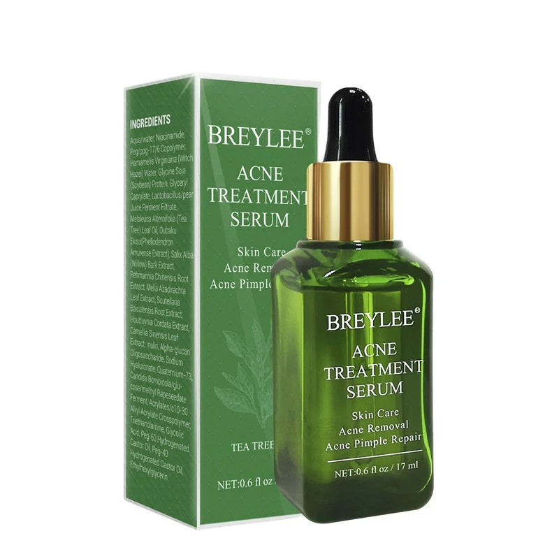 

BREYLEE Acne Treatment Serum Natural Facial Essence Acne Scar Removal Face Skin Care Whitening Repairing Pimples Remover 17ml B1