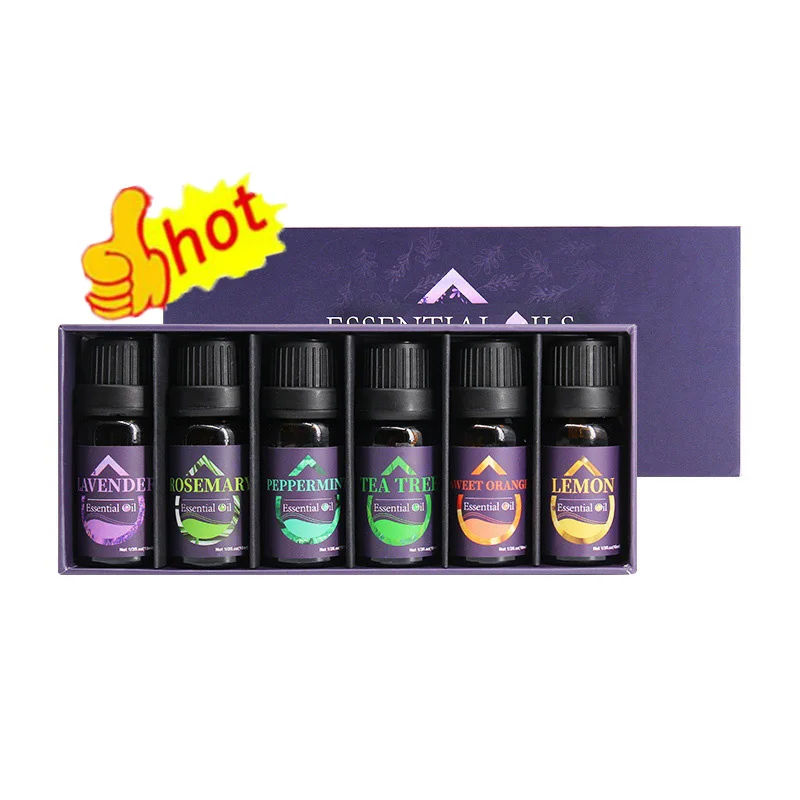 

Factory manufactures oem odm gift set 10ml 6/8/10 pcs essential oil body care massage aromatherapy oil