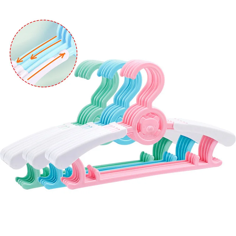 

Cartoon Design Scalable Clothes Hanger Good Quality PP Plastic Hangers for Baby and Children, Picture