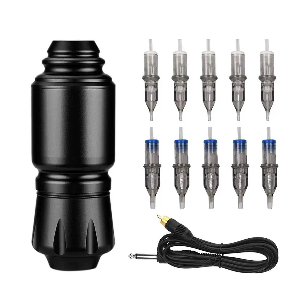 

Rocket Aluminum Alloy Short Pen Set tattoo cartridge machine tattoo machines kit tattoo set, Black/blue