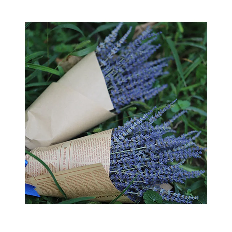 
Flowers Bouquet Royal Blue natural lavender Wedding Flower Bouquets 