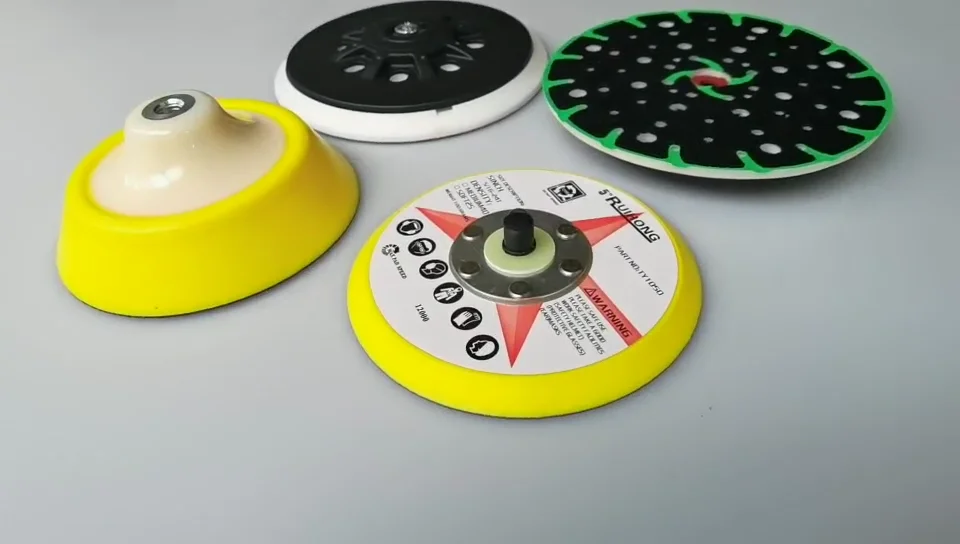 Durable 150mm 6 Inch 33 Holes Da Sander Backup Sanding Backing Pad For