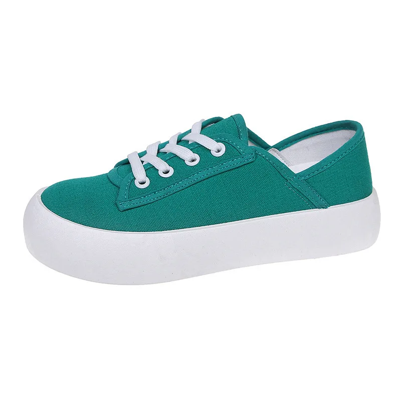 

2021 New Ladies Casual Canvas Shoes Leopard Print Flat Breathable Lace-Up Women Sneakers