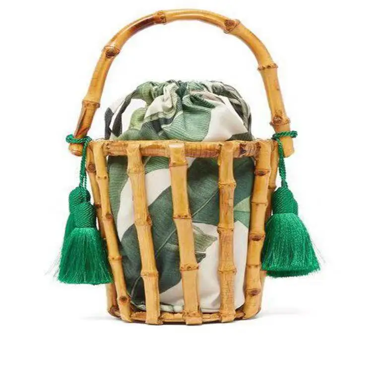 

women bamboo handmade rattan straw purse Beach handbags for ladies bag 2019, Variety