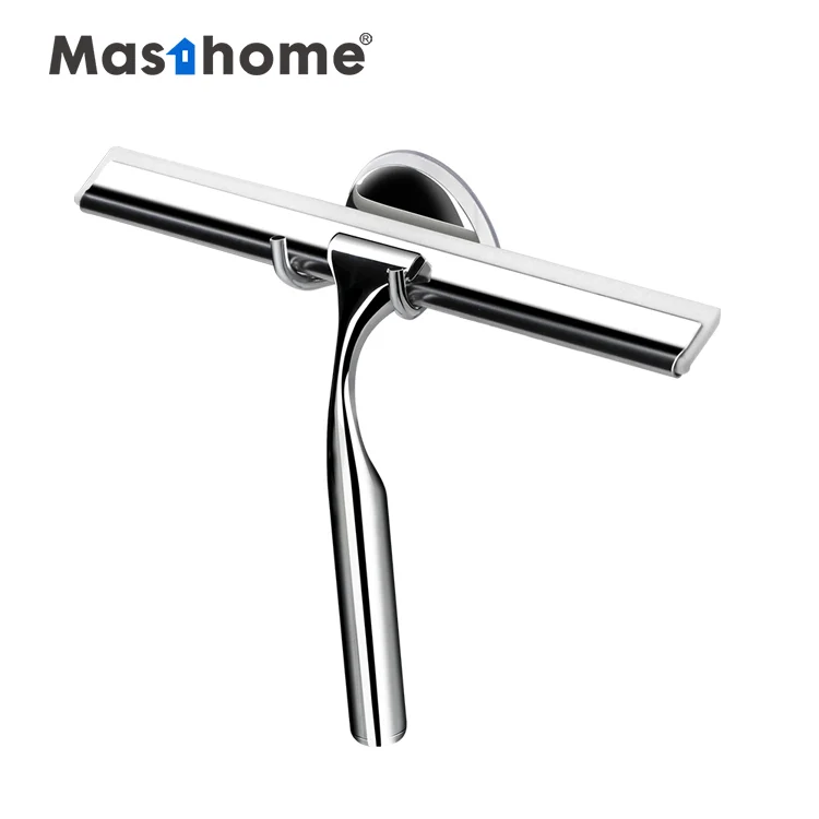 

Masthome Durable Professional Convenient Stainless Steel Rubber Shower Car Washing Cleaner Window Squeegee