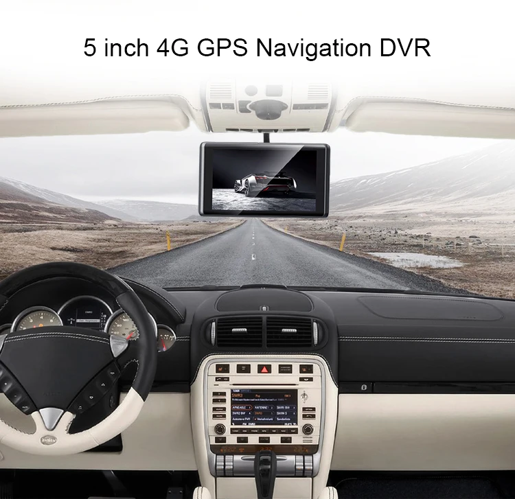 4G car dash cam 5'' touch screen Android GPS Navigation WIFI ADAS dash camera 1080P FHD car video recorder DVR dual cameras
