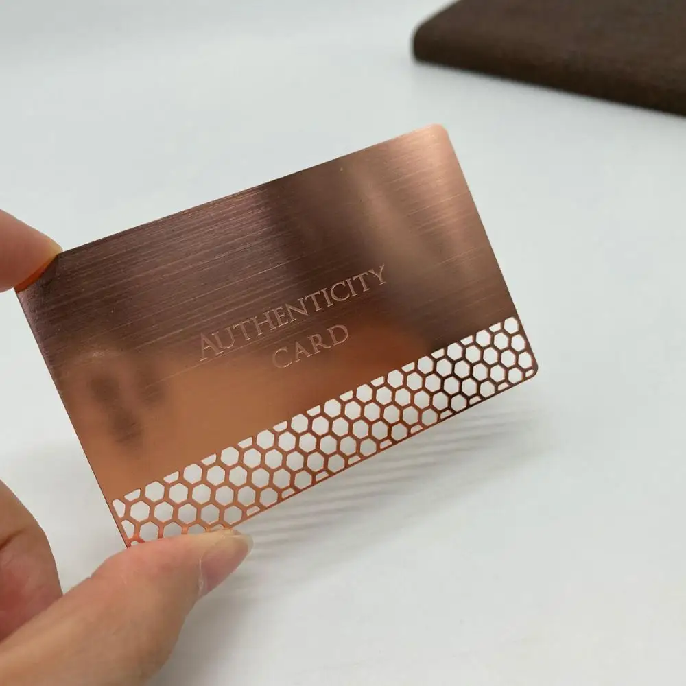 

Mdt J8 Rose gold stainless steel Metal business cards