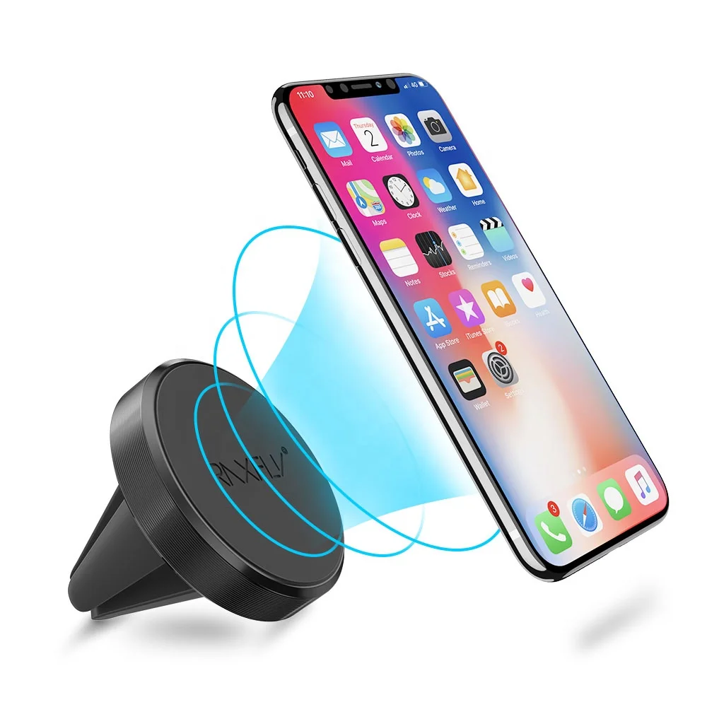

Free Shipping 1 Sample OK Car Mount Mobile Phone Bracket Stand RAXFLY Car Air Vent Magnetic Cell Phone Holder