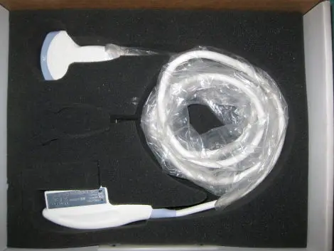 GE 4C-RS convex array ultrasound transducer for Logiq i, Logiq e, and Vivid e