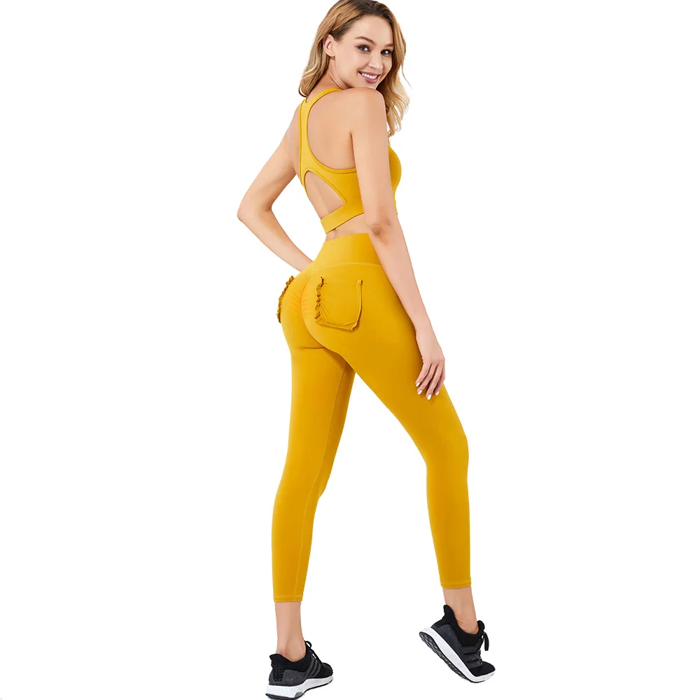 

Fitness clothing sport suits 2 piece sets gym workout winter yoga set for women