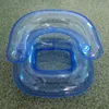 New chair shaped inflatable pool float phone beverage holder