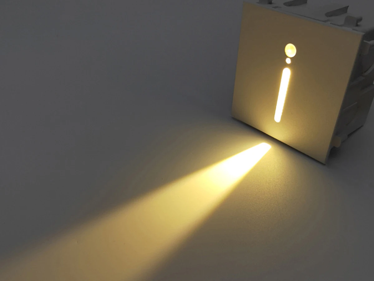 Square round long bar 3W Anchor light LED stair corner light embedded household aisle stair step light