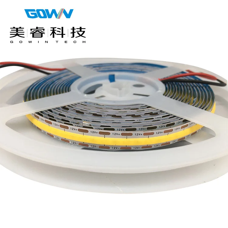 DC12V High Density High Brightness COB LED Strip Light Warm White Neutral White Cool White Available