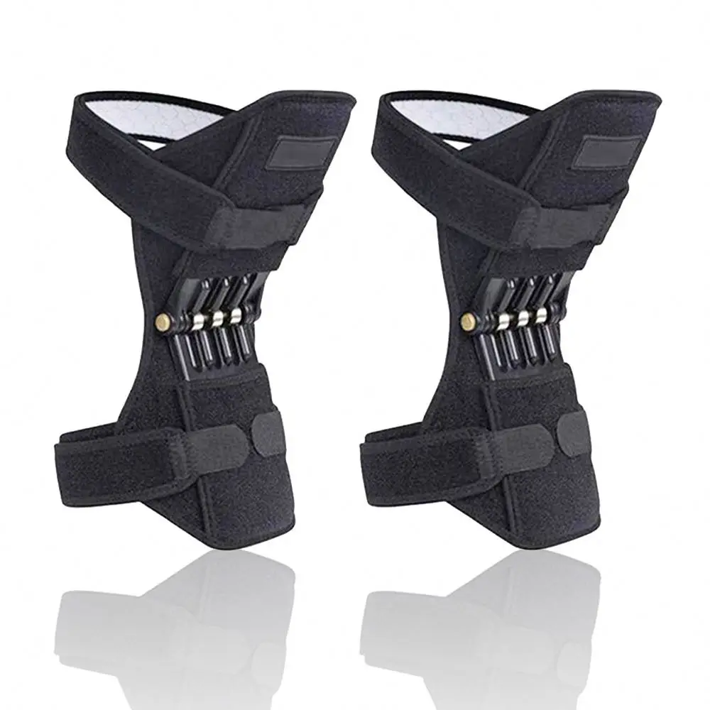 

Wholesale Adjustable Orthopedic Power Lift Joint Knee Support Brace Pads with Spring Stabilizer Effectively Relieves Knee Pain, Black