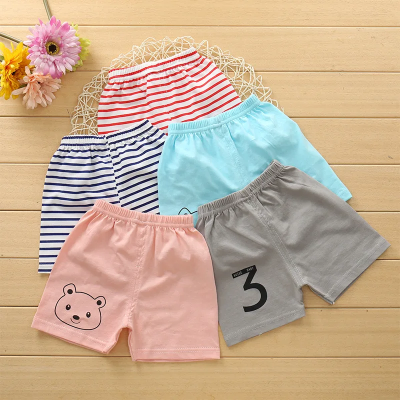 

Kids Baby Short Pants Baby Boys Girls Cartoon Animal Pattern Loose Casual Short Leggings Trousers Summer PP Pants Clothing, As pic