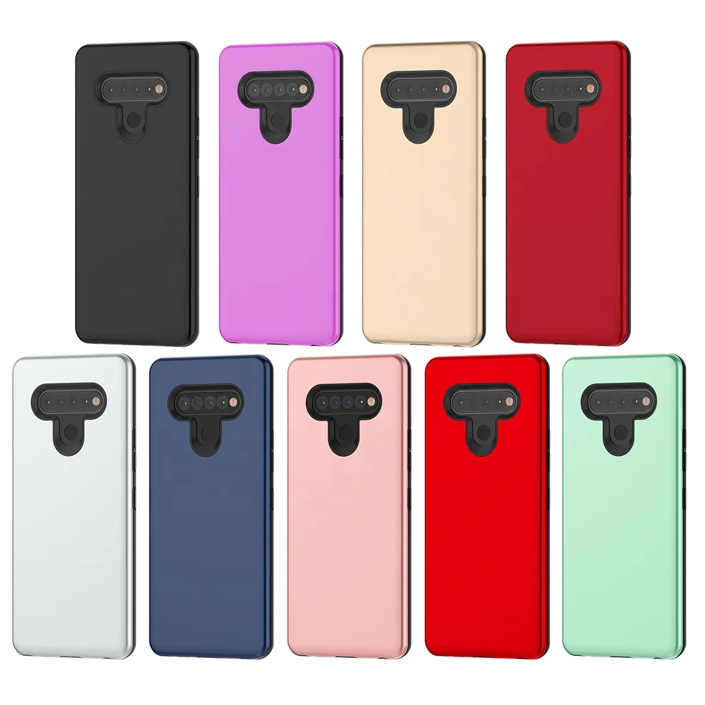 

Colorful tpu pc hybrid mobile phone case for LG Stylo 6 back cover, Multi-color, can be customized
