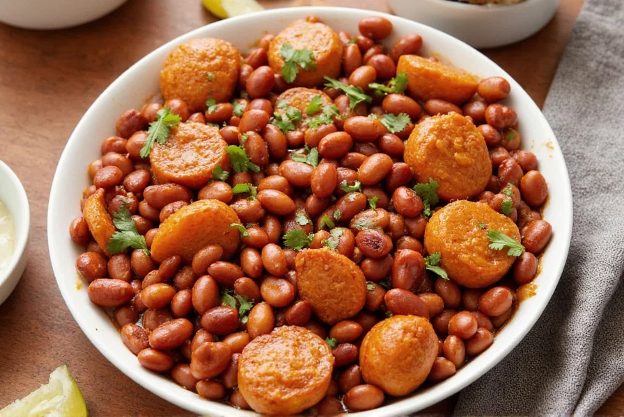 Bowl of cooked rajma beans