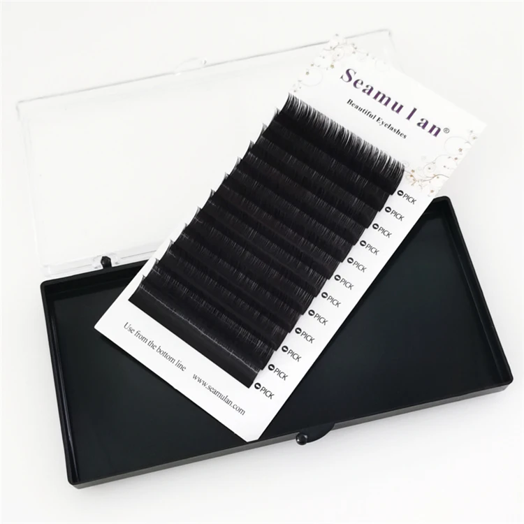 

2022 New false eyelash factory ibeauty eyelashes eyelash extensions pre made color, Natural black