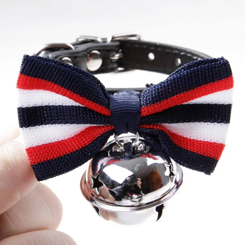 

Cheap price Cut Pretty Pet gentleman bow tie series big bell dog collar cat collar