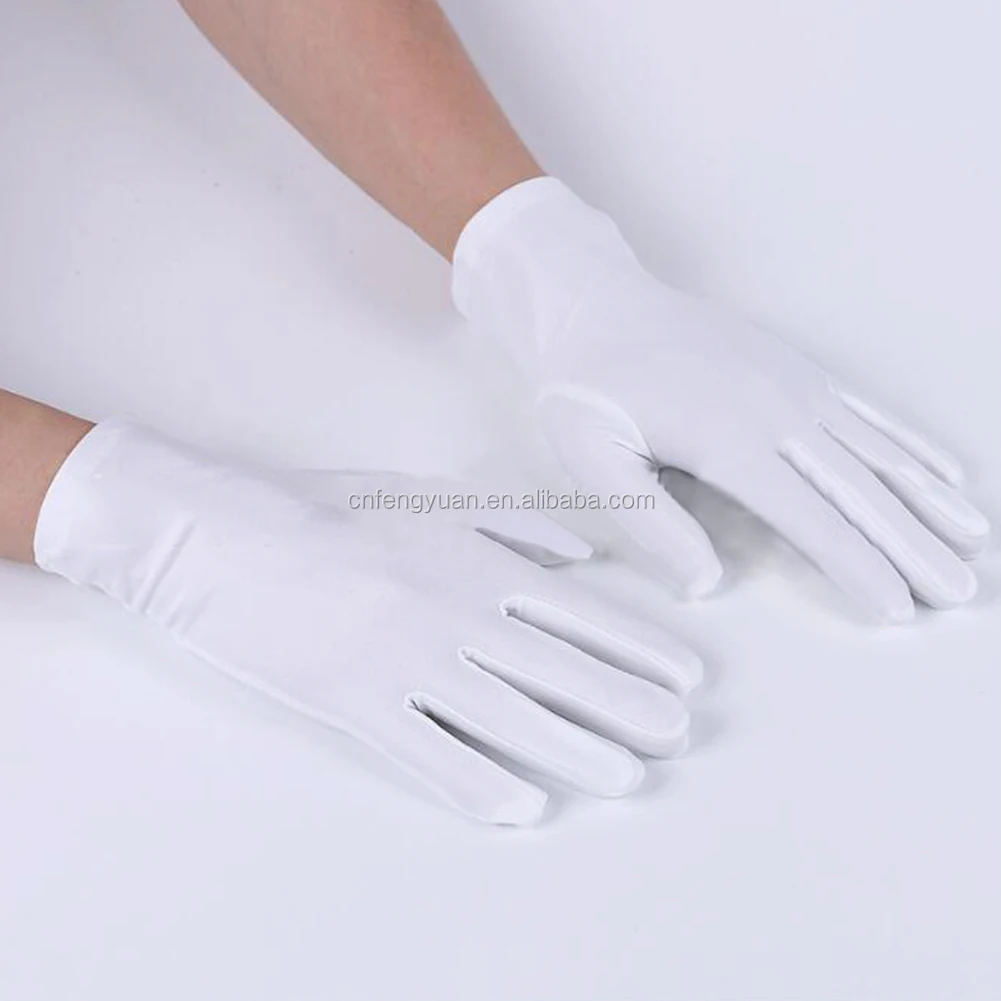 tight white gloves