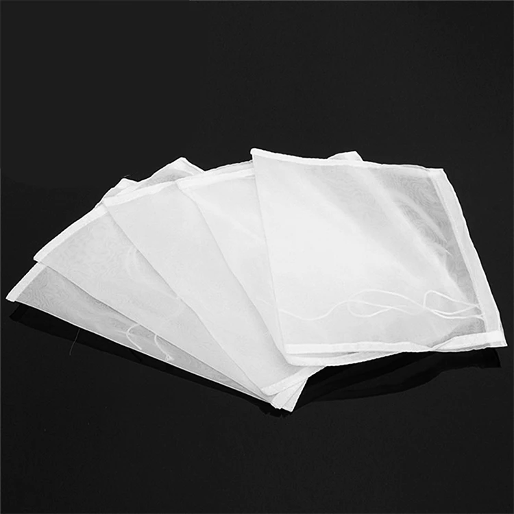 
Customize Package 25 30 35 45 90 120 160 220 Micron Food Grade Clear Nylon Rosin Press Filter Mesh Bags 
