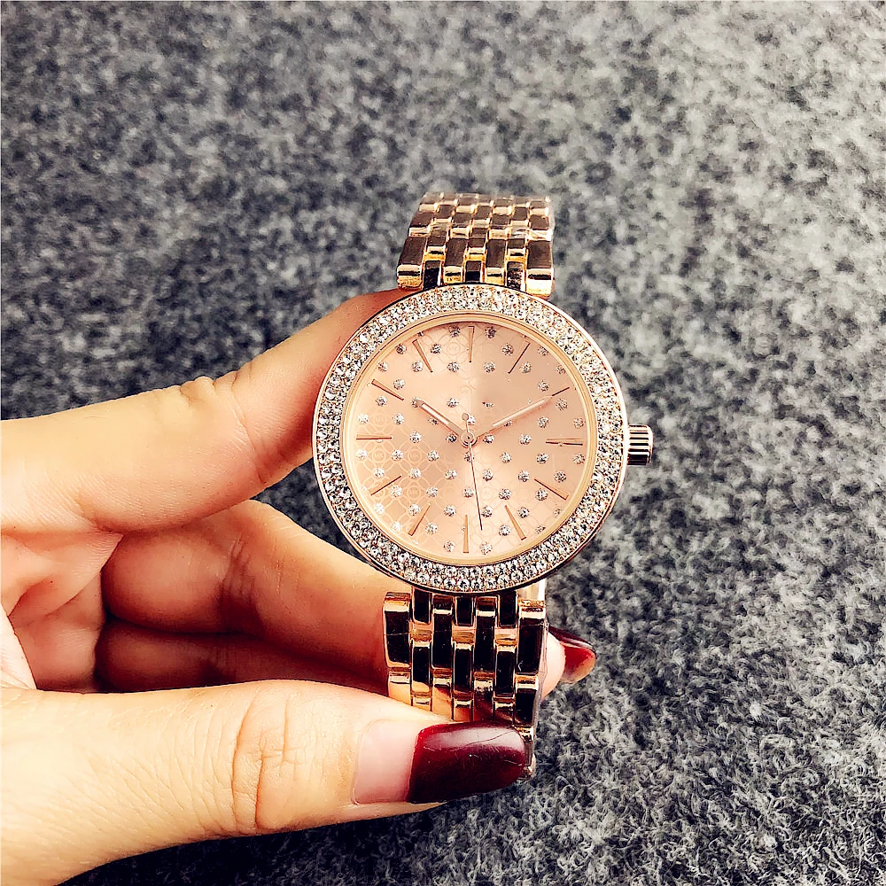 

women's diamond wristwatch necklace watch gift box watch store men's japanese quartz watches stainless steel luxury wristwatches, Multi colors