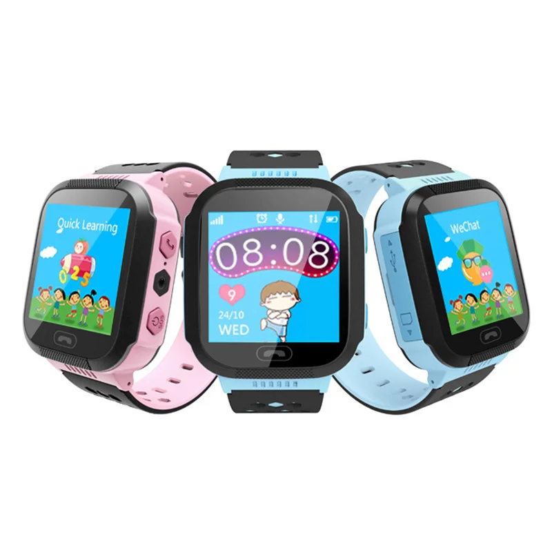 

GPS Tracker Kids Watch Smart GPS Watches Camera Flashlight SOS Call Location Baby Clock Children Watches Q528 2G Data SIM Card