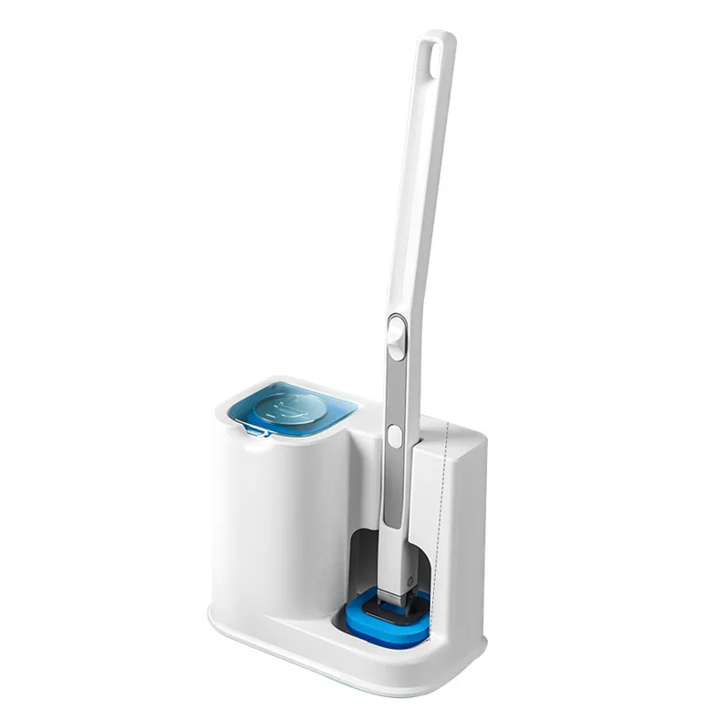 

FF395 10 Toiletwand Bathroom Easy Cleaning System Toilet Fresh Brush Set and Holder Disposable Toilet Cleaning Brush