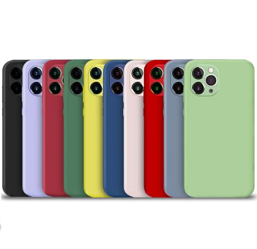 

For iPhone 11 Pro Max XsMax X Xr 7 8 Classic Liquid Silicone Shockproof Case Free Shipping, Colorful