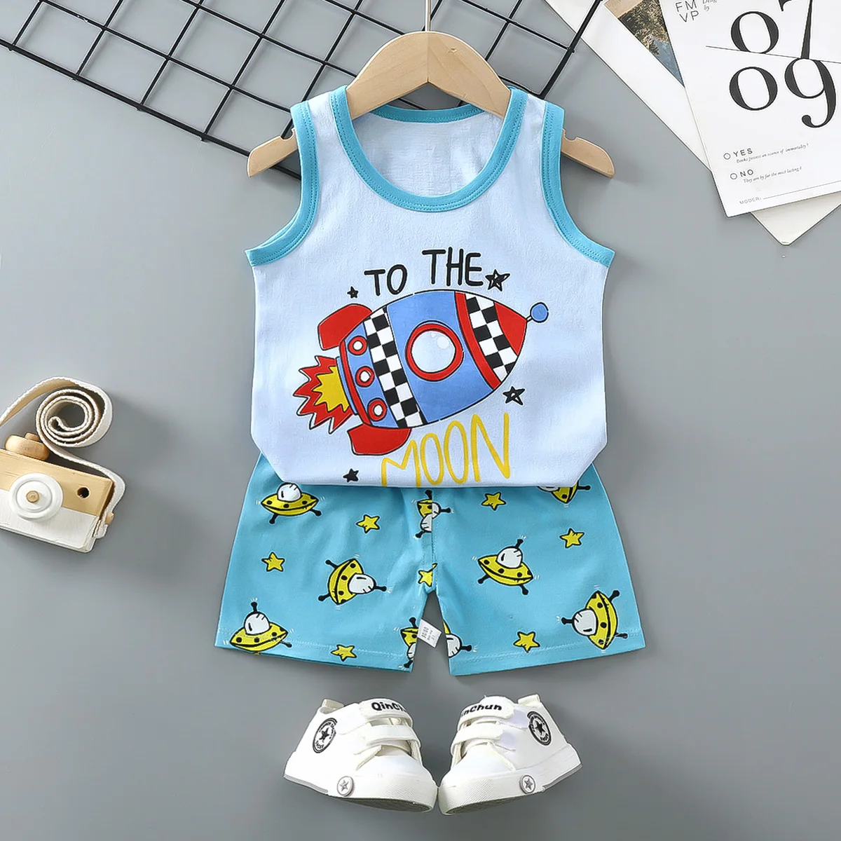 

Summer Children's Clothing 2022 Summer Vest 0-6 Year Old Baby Girl Child Two-piece