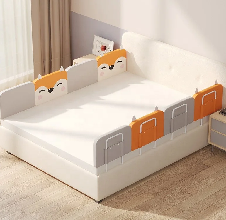 

Manufacturers Thick Soft Package Baby Guardrail Adjustable Home Baby Bed Fence Safety, 3 kinds