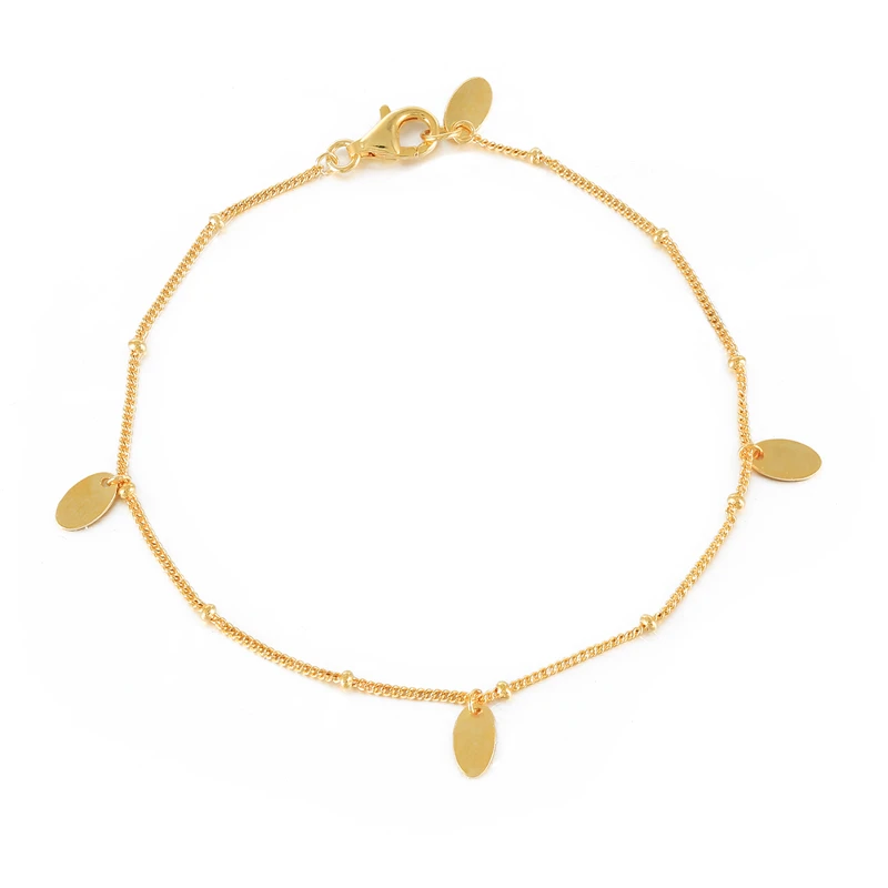 

S925 Sterling Silver INS Mika Pendant All-match Bracelet