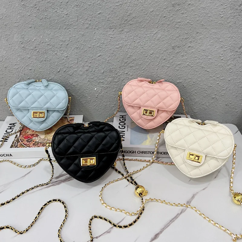 

New arrival custom heart-shape Handbag for women famous brands designer PU ladies hand bags Women purse crossbody bag, Different colors