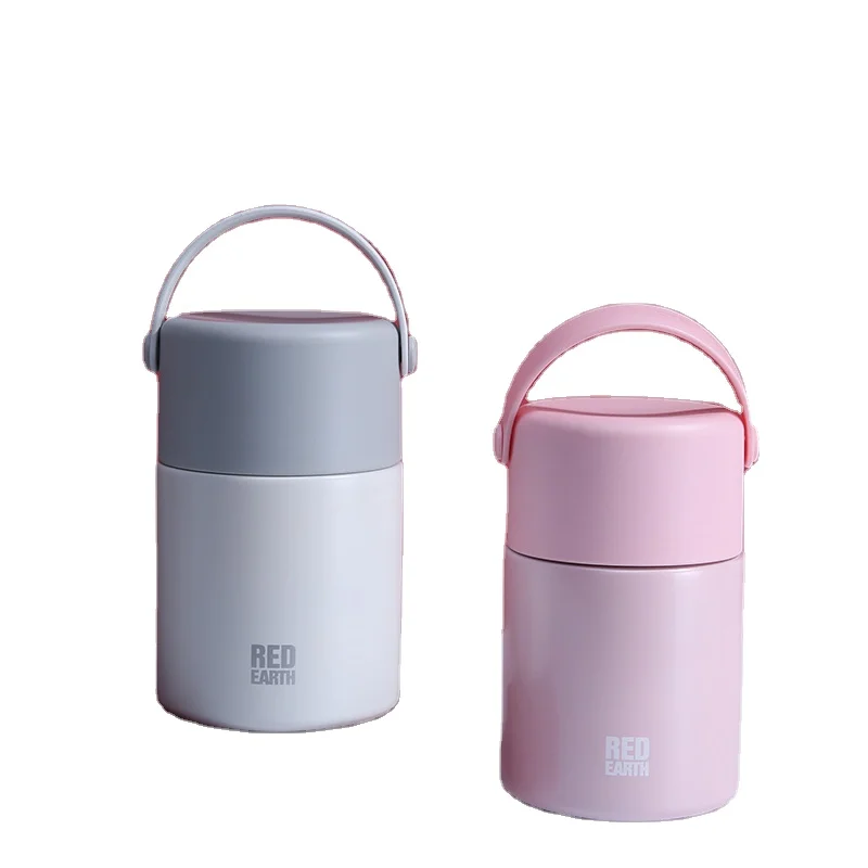 

2020 New stewed food container double wall beaker stainless steel insulated lunch box casserole mini pot flask for hot food, Various colors & customized