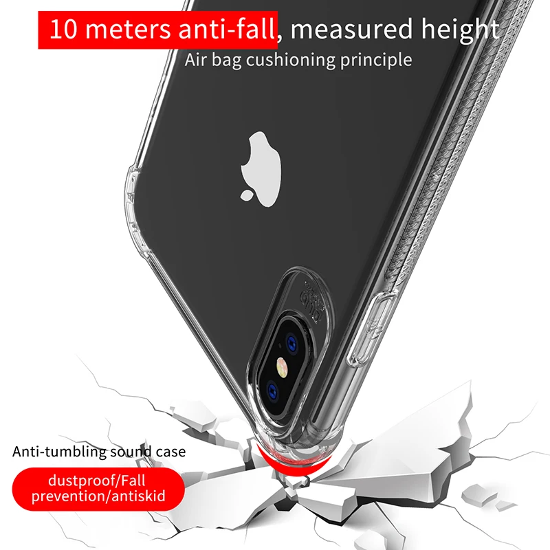 Tpu Phone Case For iPhone 11 Accessories Airbag Corner Bumper Clear Transparent Phone Cover for iPhone 11 TPU Clear Plastic Case