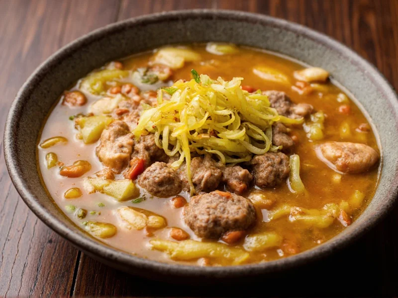 cabbage soup with hamburger