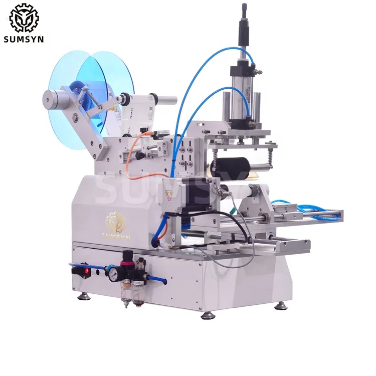 
Semi automatic square bottle labeling machine for hand sanitizer round bottle labeling machine 