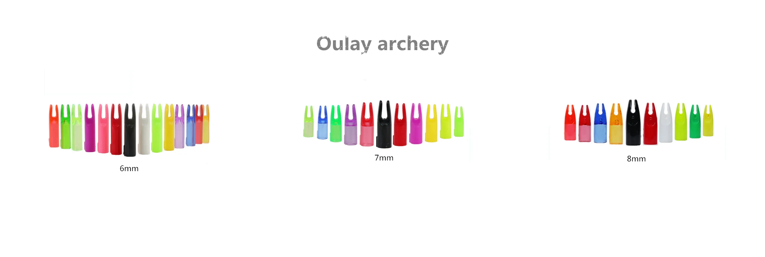 6mm 7mm And 8mm Fiberglass Arrow Nocks Bulk Cheap Plastic Nocks Arrow