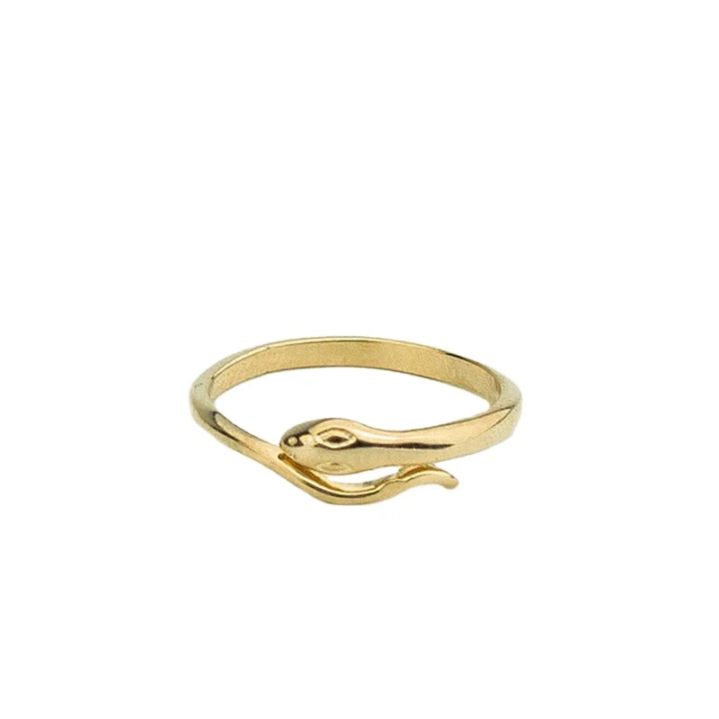 ROXI Trendy Snake Shape 925 sterling Sliver 18K Gold Plated Open Ring for Women