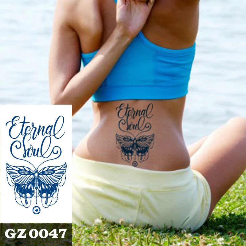 

Juice Ink Tattoos Body Art Lasting Waterproof Temporary Tattoo Sticker Henna Butterfly Tatoo Indian Mehndi Arm Fake Tattoo Women