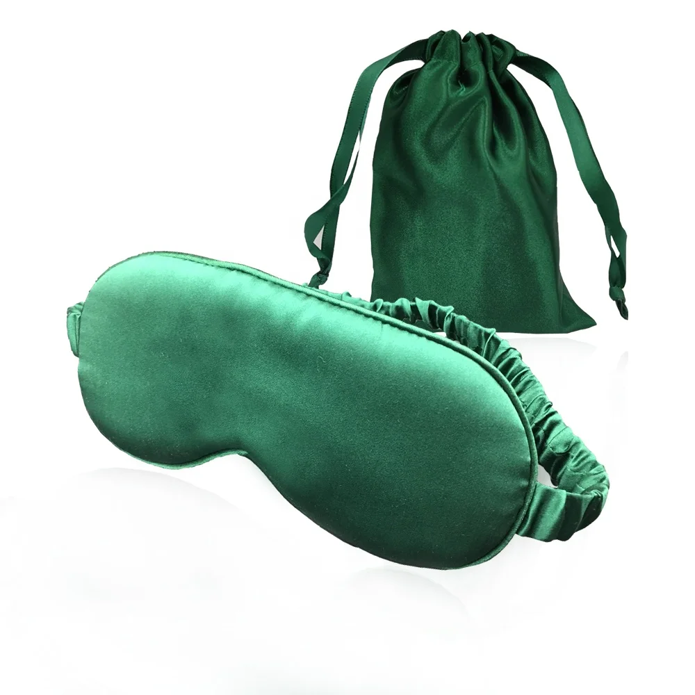 

Custom luxury Super Soft Smooth 100% Mulberry silk sleep eye mask with bag