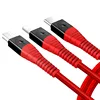 Android TYPE-C 3 in 1 USB Cable Nyloon Braiding 3ft USB Cable