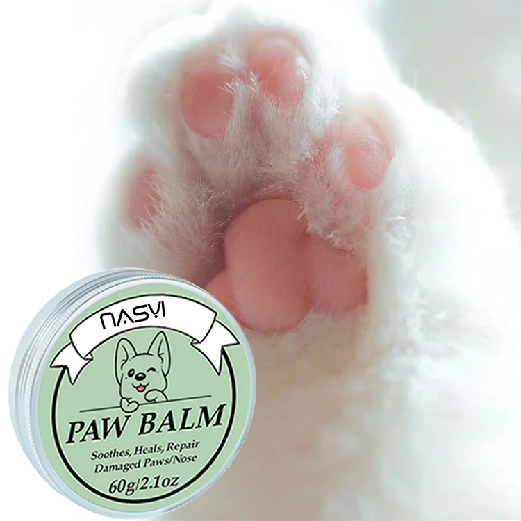 

Private Label LOGO Natural Moisturizer Repair Heal Wounds Protects Dog's Paws Custom Pet Paw Supplies, White