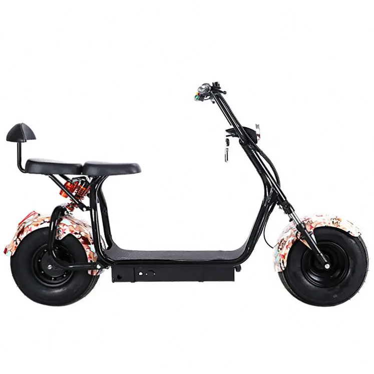 

foldable fat tire electric scooter adult off-road electric mobility long range kick scooter with seat electric bike 1000w