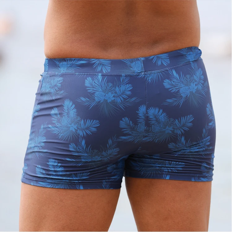 New arrival zip pocket 4 way stretch custom mens swimwear beachwear swimming trunks