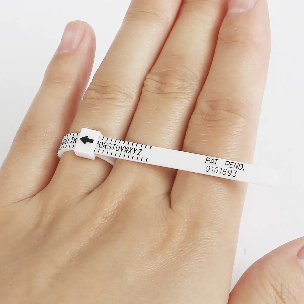 

Free Shipping Ring Sizer UK/US Official British/American Finger Measure Gauge Ring Ruler Sizes A-Z Jewelry Accessory Measurer