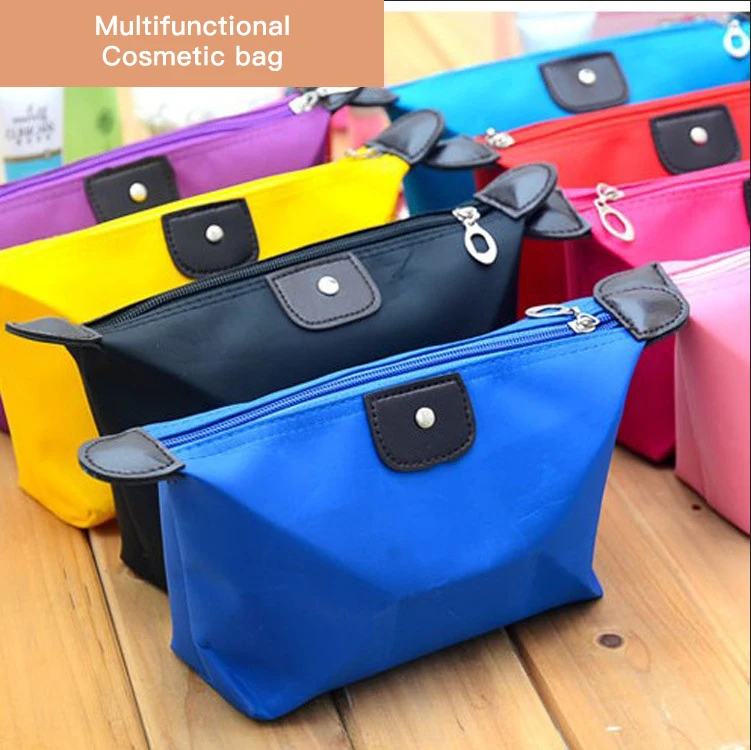 

Convenient Cosmetic Bag Elegant Plain Purse Travel Box Makeuptoiletry Case Toilet Bag Waterproof Storage Toilet Bag