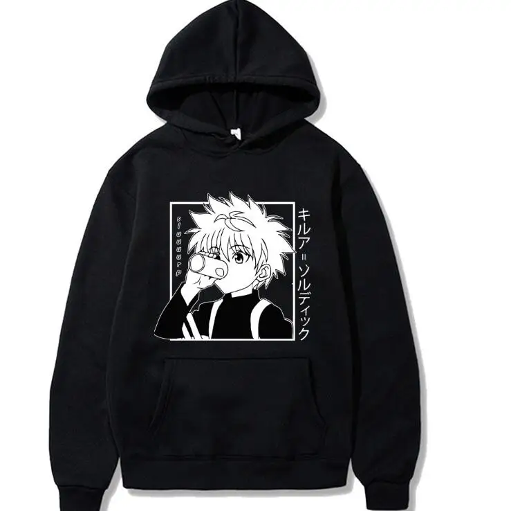 

Anime Hunter x Hunter Hoodies Hisoka Sweatshirts Cozy Tops Pullovers Sudadera felpa moletom pullover hooded sweatshirt