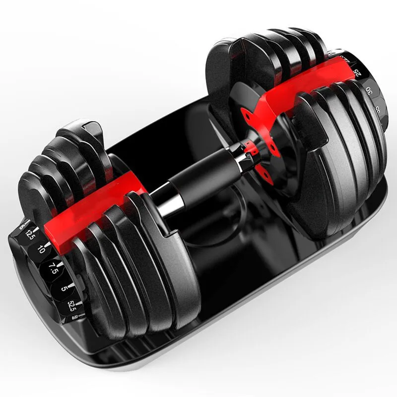 

Hot selling cheap 24kg set of gym dumbbells adjustable 40kg adjust dumbbell with rack, Balck+red or balck+yellow or custom