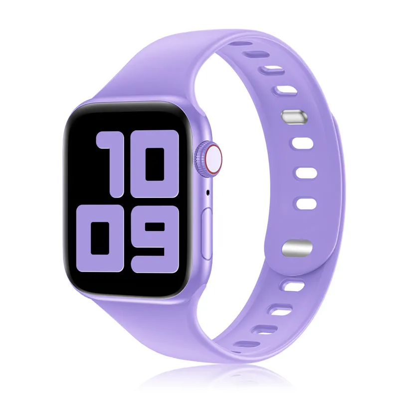 

Breathable silicone sport band for apple watch, Multiple choice